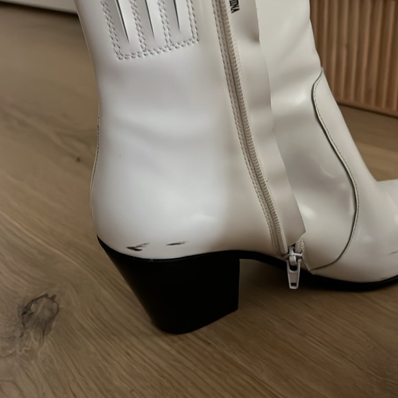 White leather Ace Jeffrey Campbell boots size 8 - Picture 4 of 6